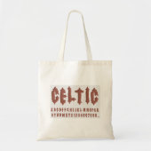 Keltisch alfabet lettertype tote bag (Voorkant)