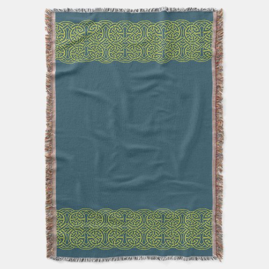 Keltisch blauw deken (Voorkant Verticaal)