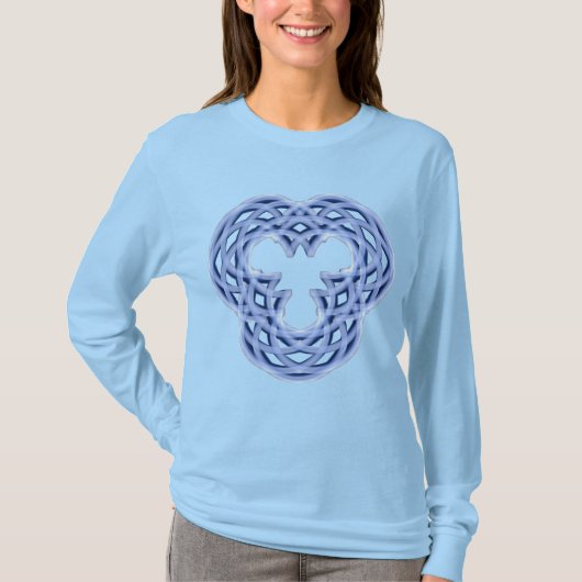 Keltisch blauwe ornament t-shirt (Voorkant)