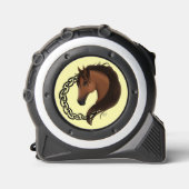Keltisch bruin paard geel rolmaat (Voorkant)