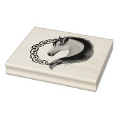 Keltisch bruin paard geel rubberstempel (Stempel)