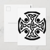 Keltisch Christelijk kruis Briefkaart (Voorkant / Achterkant)
