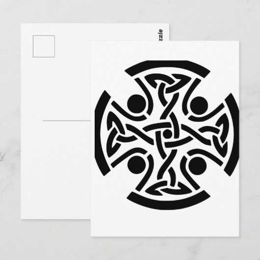 Keltisch Christelijk kruis Briefkaart (Voorkant / Achterkant)