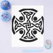 Keltisch Christelijk kruis Flyer (Enkel)