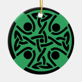 Keltisch Christelijk kruis Keramisch Ornament