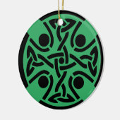Keltisch Christelijk kruis Keramisch Ornament (Links)