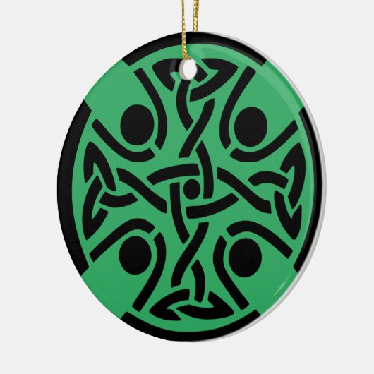 Keltisch Christelijk kruis Keramisch Ornament (Links)