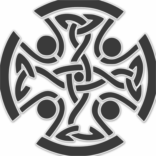 Keltisch Christelijk kruis Sticker (Voorkant)