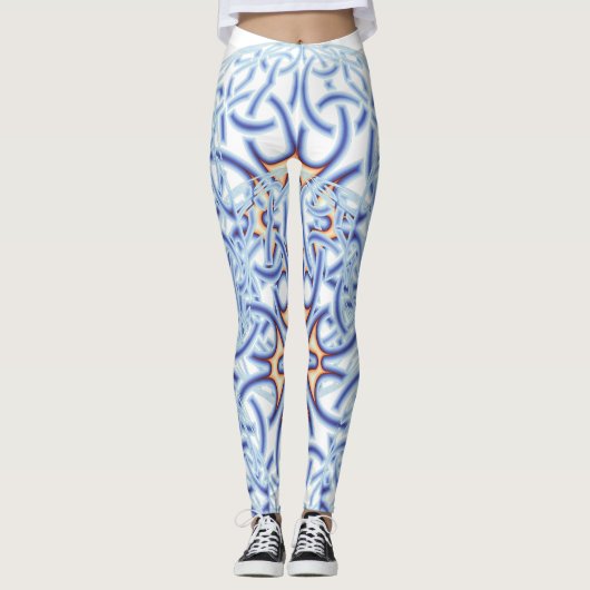 Keltisch cirkelmotief in pastelkleuren leggings (Voorkant)