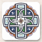 Keltisch Cross Deco glas Drankjes Onderzetter (Voorkant)
