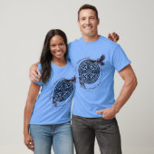 Keltisch design met krans en raven t-shirt (Unisex)