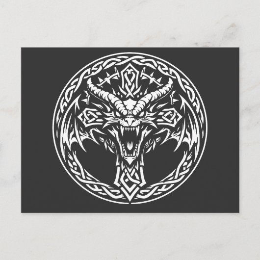 Keltisch drakenembleem van BurnsInHell Briefkaart (Voorkant)