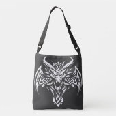 Keltisch drakenembleem van BurnsInHell Crossbody Tas (Achterkant)