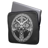 Keltisch drakenembleem van BurnsInHell Laptop Sleeve (Voorkant Links)