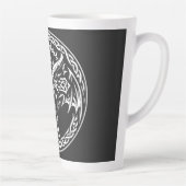 Keltisch drakenembleem van BurnsInHell Latte Mok (Rechts)