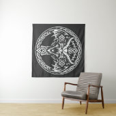 Keltisch drakenembleem van BurnsInHell Wandkleed (In Situ (horizontaal))