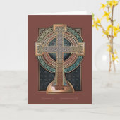 Keltisch DwarsWenskaart Kaart (Gele Bloem)