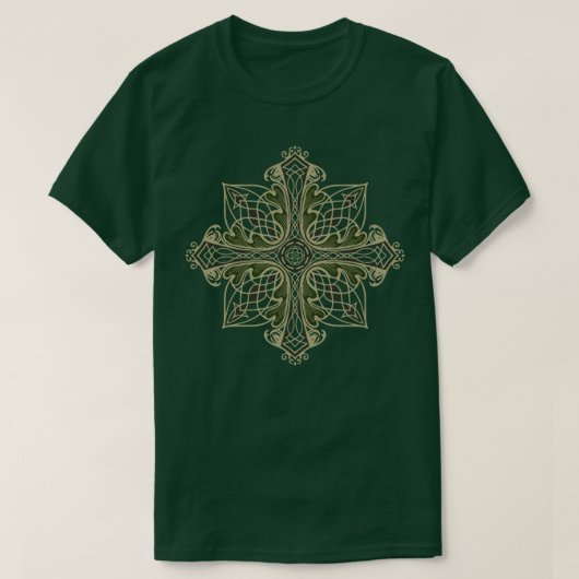 Keltisch eikenkruis t-shirt (Design voorkant)