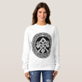 Keltisch en Viking geïnspireerd kunstsweatshirt Trui (Voorkant volledig)