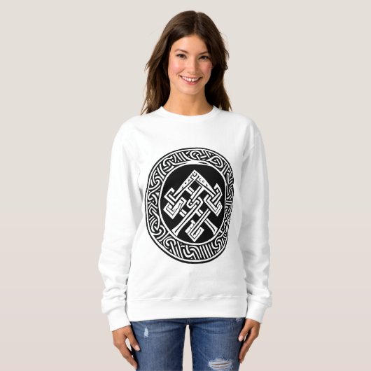 Keltisch en Viking geïnspireerd kunstsweatshirt Trui (Voorkant volledig)