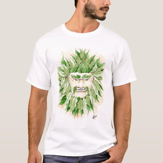 Keltisch groen man t-shirt (Voorkant)
