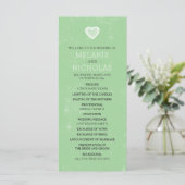 Keltisch Hart Iers Trouwprogramma 3991 Programmakaart (Staand voorkant)