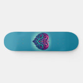 Keltisch hart met blauw gras persoonlijk skateboard (Horizontaal)