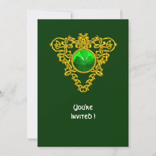 KELTISCH HART MET KLAVER ST. PATRICK'S DAY FEESTJE KAART