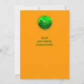 KELTISCH HART MET KLAVER ST. PATRICK'S DAY FEESTJE KAART (Achterkant)