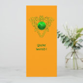 KELTISCH HART MET KLAVER ST. PATRICK'S DAY FEESTJE KAART (Staand voorkant)