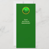 KELTISCH HART MET KLAVER ST. PATRICK'S DAY FEESTJE KAART (Achterkant)