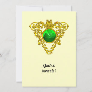 KELTISCH HART MET KLAVER ST. PATRICK'S DAY FEESTJE KAART