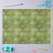 Keltisch Iers Groen en Goud Patroon 6 Tissuepapier (Craft)