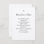 Keltisch/Iers hart voelde dank u Bedankkaart (Voorkant / Achterkant)