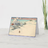 Keltisch Iers Kerstkonijn Kaart Winterkonijn (Voorkant)