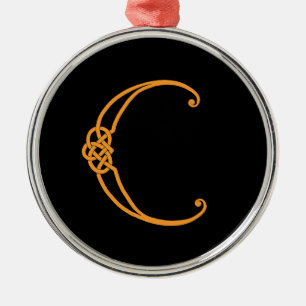 Keltisch Initiaal C Metalen Ornament