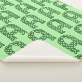 Keltisch Initiaal letter B Keltische knoop Sherpa Deken (3/4)