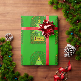 Keltisch kerstboompapier cadeaupapier