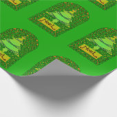Keltisch kerstboompapier cadeaupapier (Hoek)
