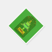 Keltisch kerstboompapier Napkin Servet (Hoek)