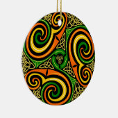 Keltisch kerstkerstversiering keramisch ornament (Rechts)