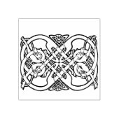 Keltisch knoopontwerp Rubber stempel (Afrduk)