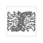 Keltisch knoopontwerp Rubber stempel (Afrduk)