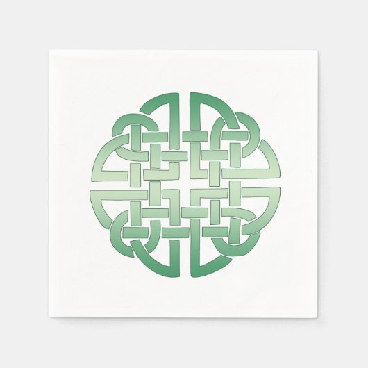 Keltisch knooppatroon op bewerkbare achtergrondkle servet (Voorkant)