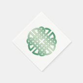 Keltisch knooppatroon op bewerkbare achtergrondkle servet (Hoek)