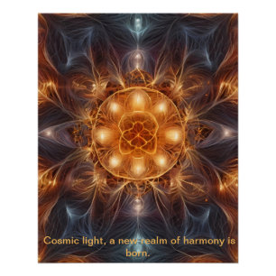 Keltisch Kosmisch Energiekruis Perfect Poster