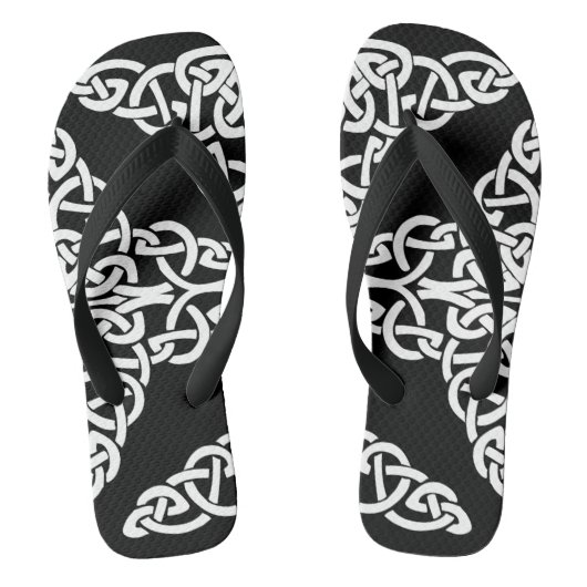Keltisch kruis 2 volwassen slippers teenslippers (Voetbed)