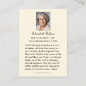 Keltisch kruis Bloemen Begrafenis Gebed Informatiekaartje (Achterkant)