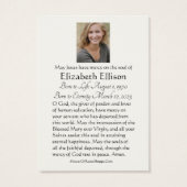 Keltisch kruis Bloemen Iers begrafenisgebed Visitekaartje (Achterkant)