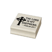 Keltisch kruis De Heer is mijn Herder Psalm 23:1 Rubberstempel (Stempel)